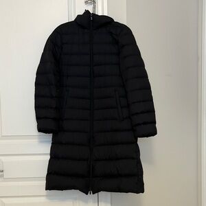 UNIQLO WOMENS LONG ULTRA LIGHT DOWN JACKET SMALL